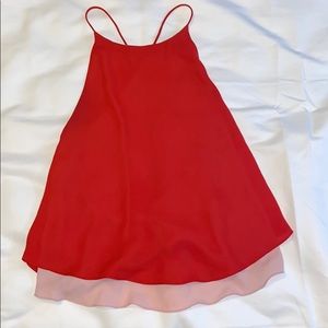 Zara red top